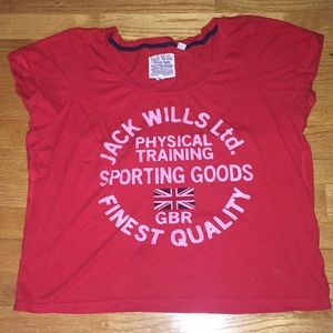 red jack wills classic tee
